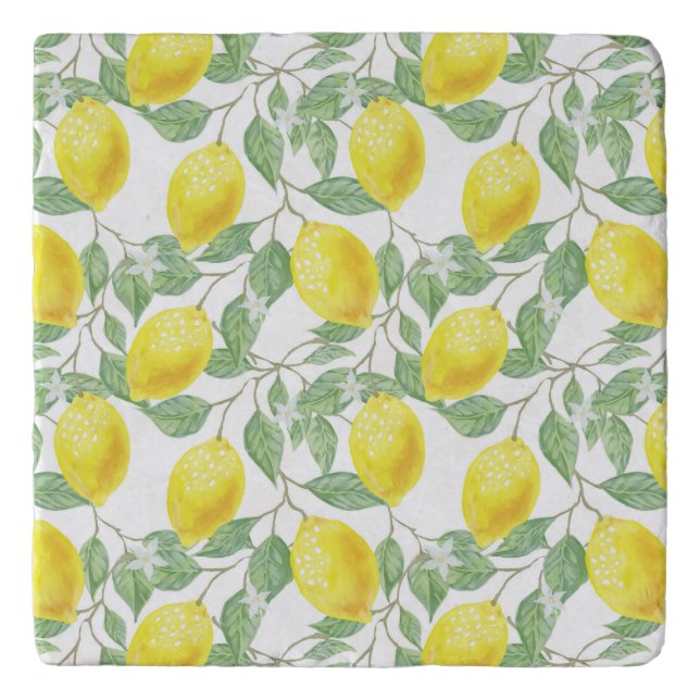 Country Lemon Pattern Trivet (Front)