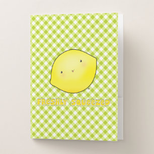 Country Lemon Pocket Folder – Cute Farm & Country