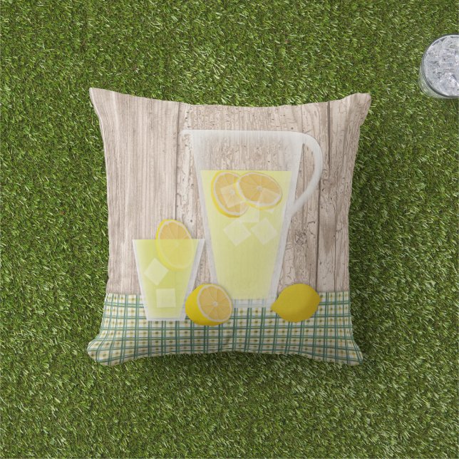 Country Lemonade Outdoor Pillow (Grass)