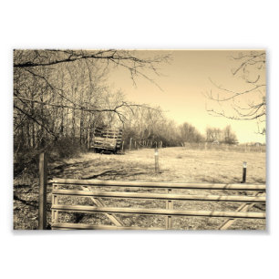 Country Life 7x5 Black and White Photographic Prin Photo Print
