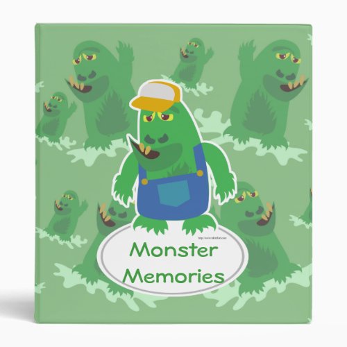 Country Life Funny Cartoon Monster Character Binder