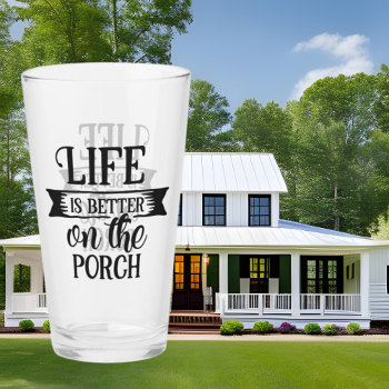 Country Life Is Better On The Porch Word Art Glass by DoodlesGifts at Zazzle