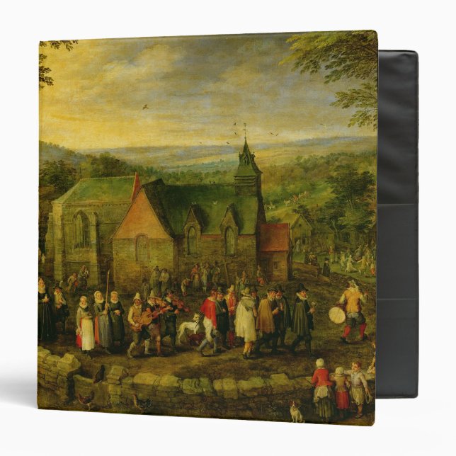 Country Life with a Wedding Scene 3 Ring Binder (Front/Inside)