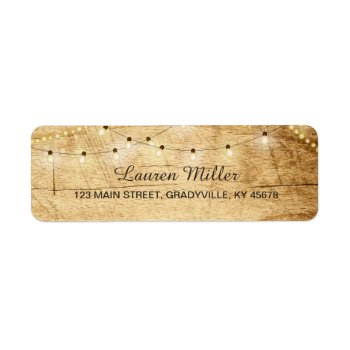 Country Lights Address Label Small Size by LangDesignShop at Zazzle
