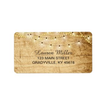 Country Lights Address Label Standard Size by LangDesignShop at Zazzle