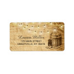Country Lights Large Address Label With Boots at Zazzle