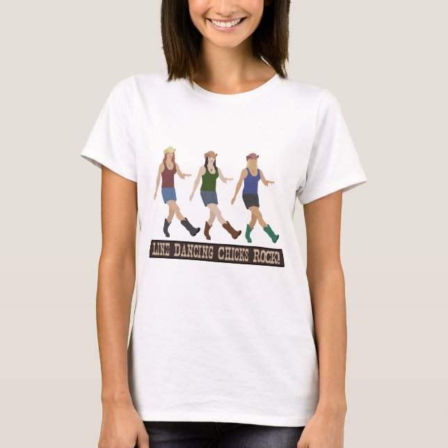 Country Line Dancing Chicks T-Shirt (Front)