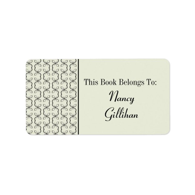 Country Lines Bookplate Labels (Front)