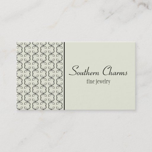Customizable Country Lines Business Card, Ivory