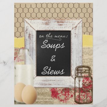 Country Livin' Recipe Dividers by HeritageMatters at Zazzle