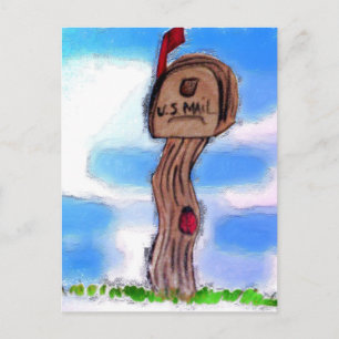 country mailbox postcard