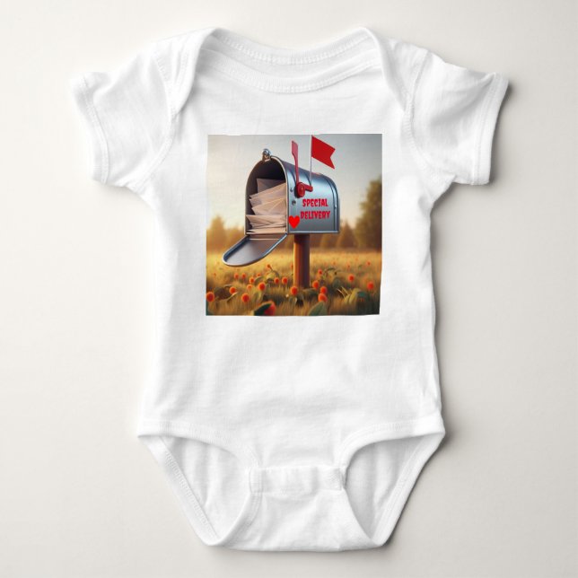 Country Mailbox Special Delivery Baby Bodysuit (Front)