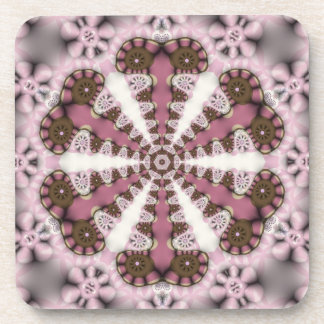 Country Mandala Pink Earth : Set of Six Drink Coaster