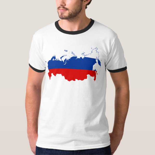 Country Map Russia T-Shirt (Front)