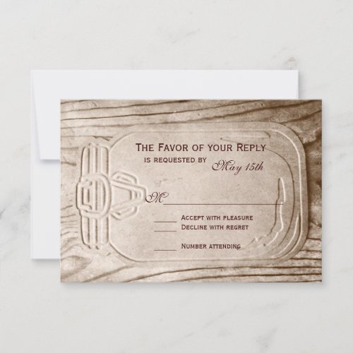 Country Mason Jar Rustic Wood Wedding RSVP Cards