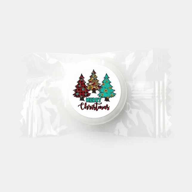 Country Merry Christmas trees Life Saver® Mints (Front)