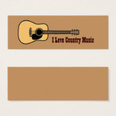 Country Music Bookmark (Front & Back)