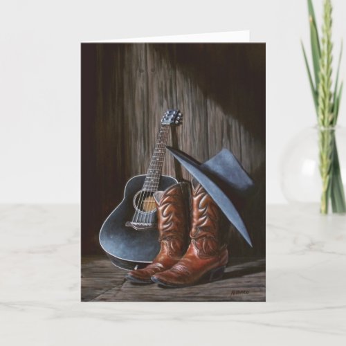 Country Music Boots card