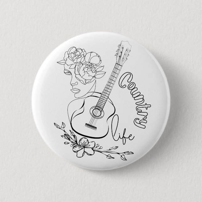Country Music Button (Front)