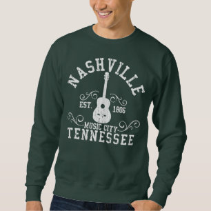 Country Music City Nashville Guitar Tennessee Sweatshirt