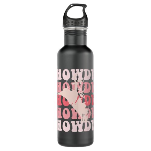Country Music Festival Western Wear Cowgirl Howdy  Stainless Steel Water Bottle