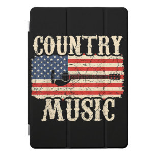 Country Music Guitar American Flag Gift iPad Pro Cover