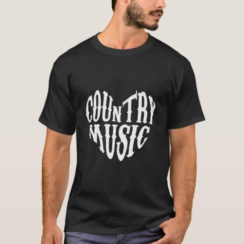Country Music I Love Country T_Shirt