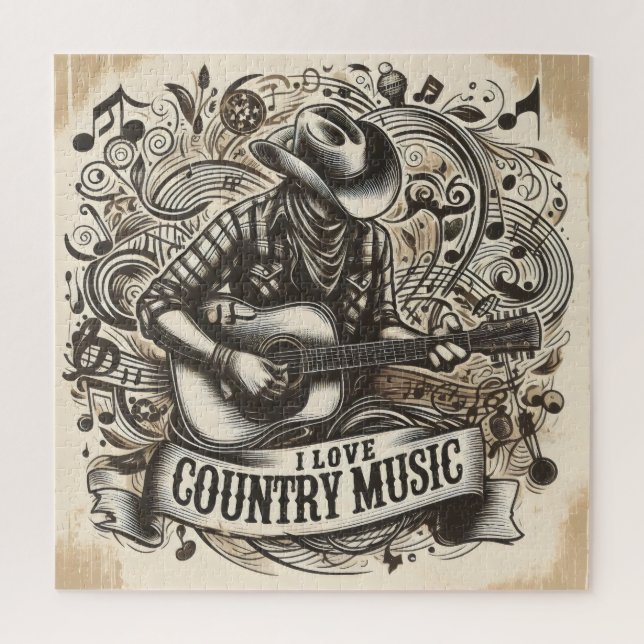 Country music. jigsaw puzzle (Vertical)