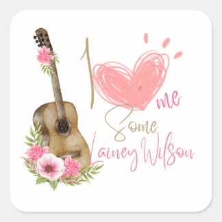 COUNTRY MUSIC - LAINEY WILSON SQUARE STICKER