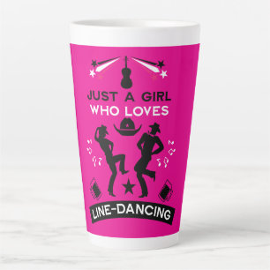 Country Music Line Dancing  Latte Mug