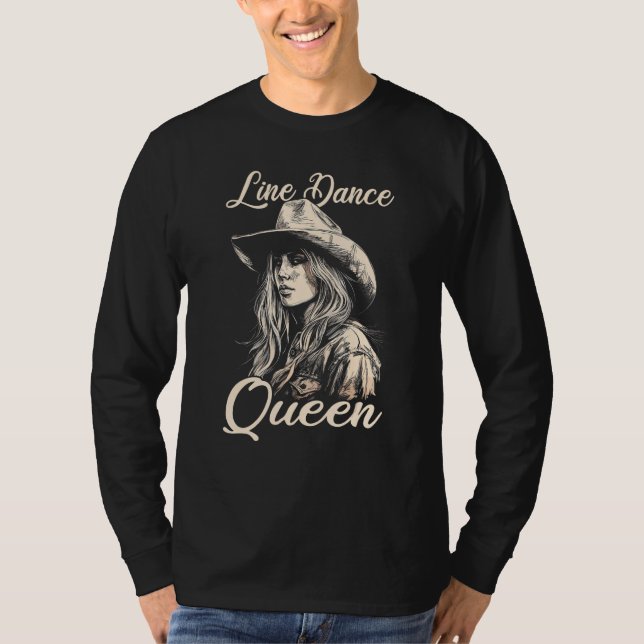 Country Music Line Dancing Line Dance T-Shirt (Front)