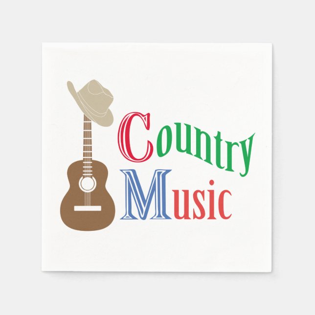 Country music napkins (Front)