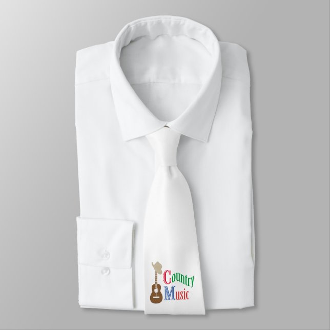 Country music neck tie (Tied)