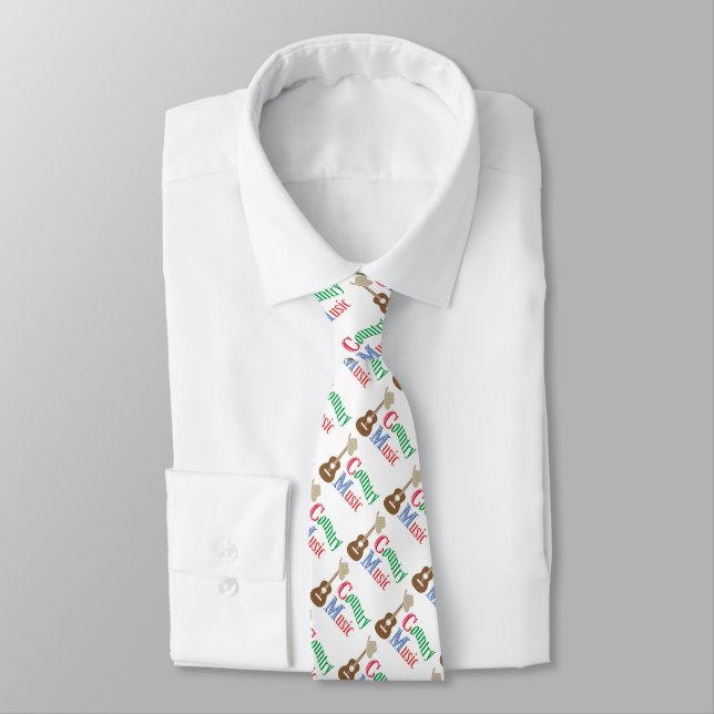 Country music neck tie (Tied)
