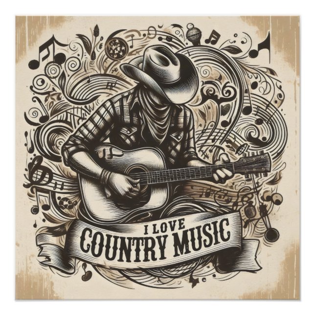 Country music. poster (Front)