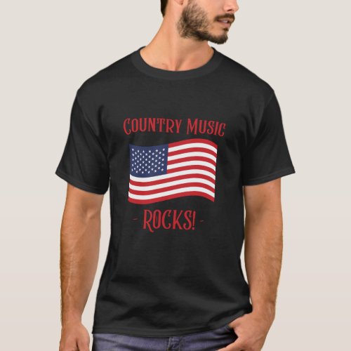 Country Music Rocks Country Music Lover T_Shirt