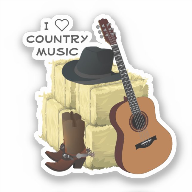 Country Music Sticker (Front)