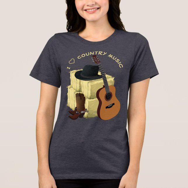 Country Music Tri-Blend Shirt (Front)