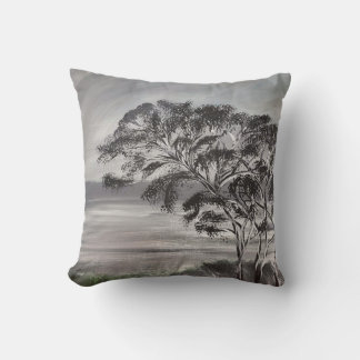 Country oak tree throw pillows