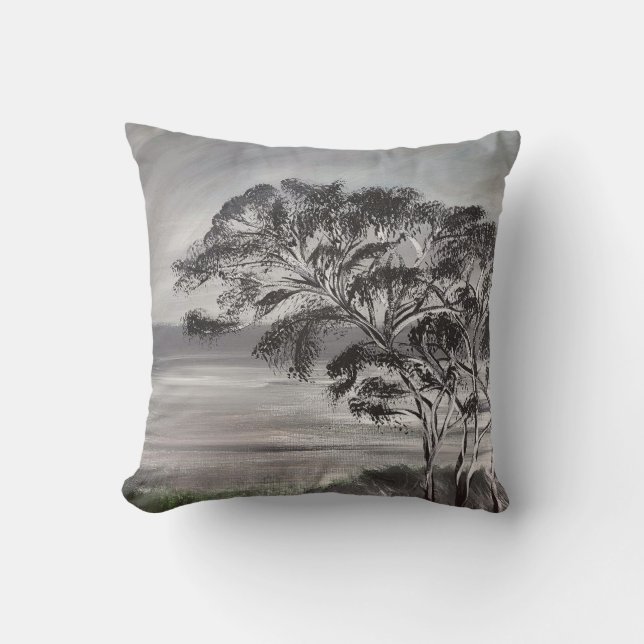 Country oak tree throw pillows (Front)