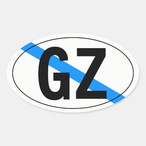 country of Galicia Oval Sticker