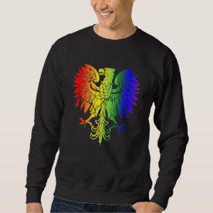 Country Of Poland Gay Pride Eagle Polish Gay Pride Sweatshirt