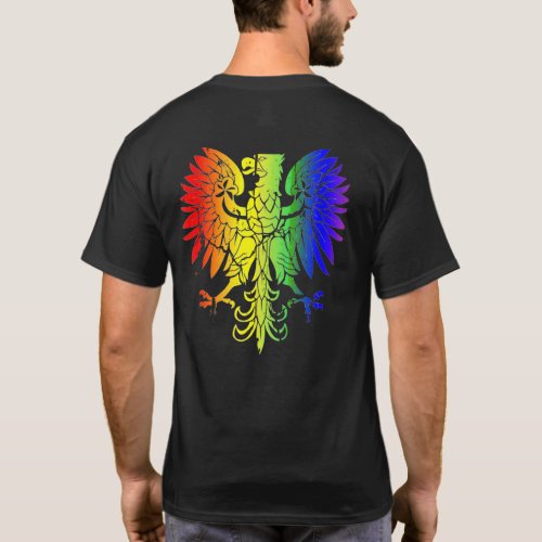 Country Of Poland Gay Pride Eagle Polish Gay Pride T_Shirt