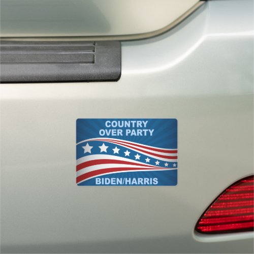 Country Over Party Biden Harris 2024 Election Car Magnet