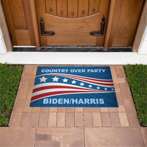 Country Over Party Biden Harris 2024 Election Doormat