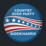 Country Over Party Biden Harris 2024 Election Magnet<br><div class="desc">Urge Republicans to vote for Joe Biden and Kamala Harris by putting their country over their political party. Vote blue to keep America safe in the 2024 election.</div>