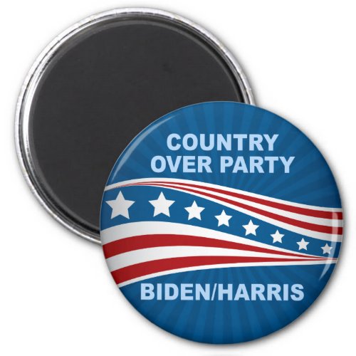 Country Over Party Biden Harris 2024 Election Magnet