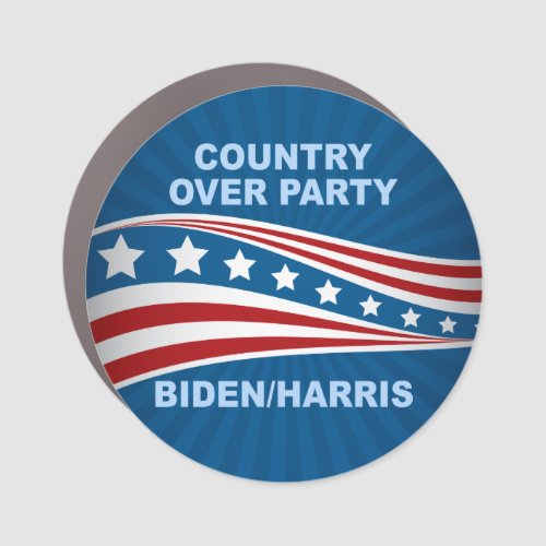 Country Over Party Biden Harris Car Magnet