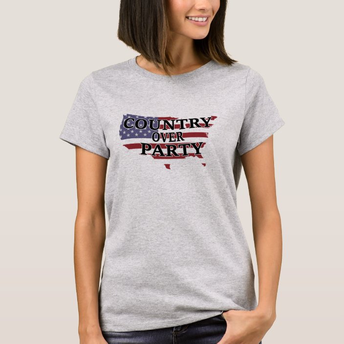 Country over Party T-Shirt | Zazzle.com