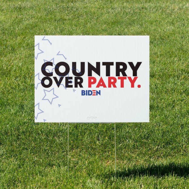 Country Over Party Yard Sign DS (Insitu)